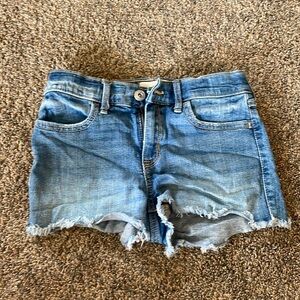 Abercrombie Kids Big Rise Shortie Short Denim